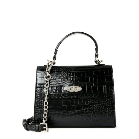 Madden NYC Women's Boxy Top Handle Bag Black - Picture 6 of 6
